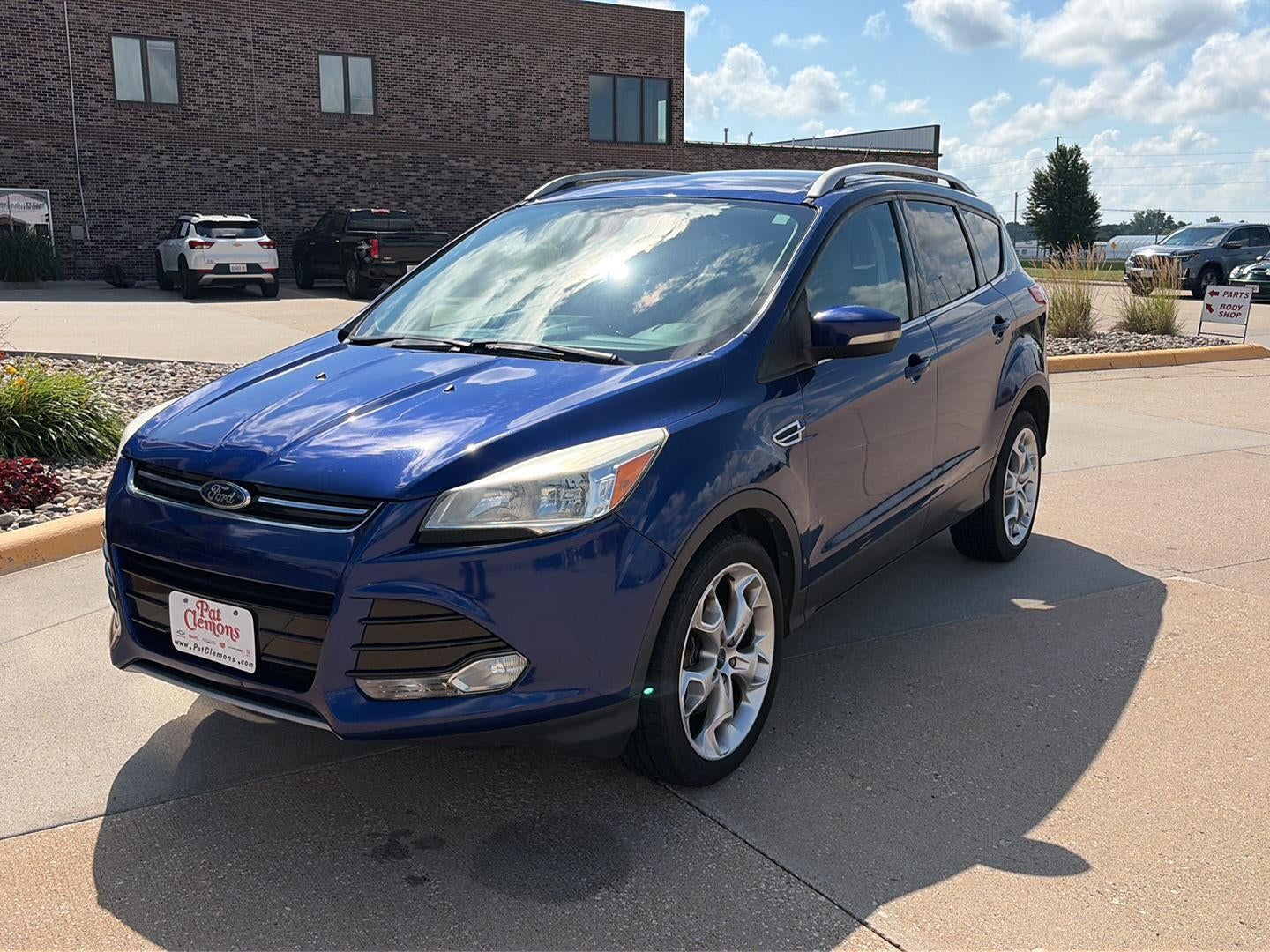 2014 Ford Escape Titanium in Blue — front three-quarter view