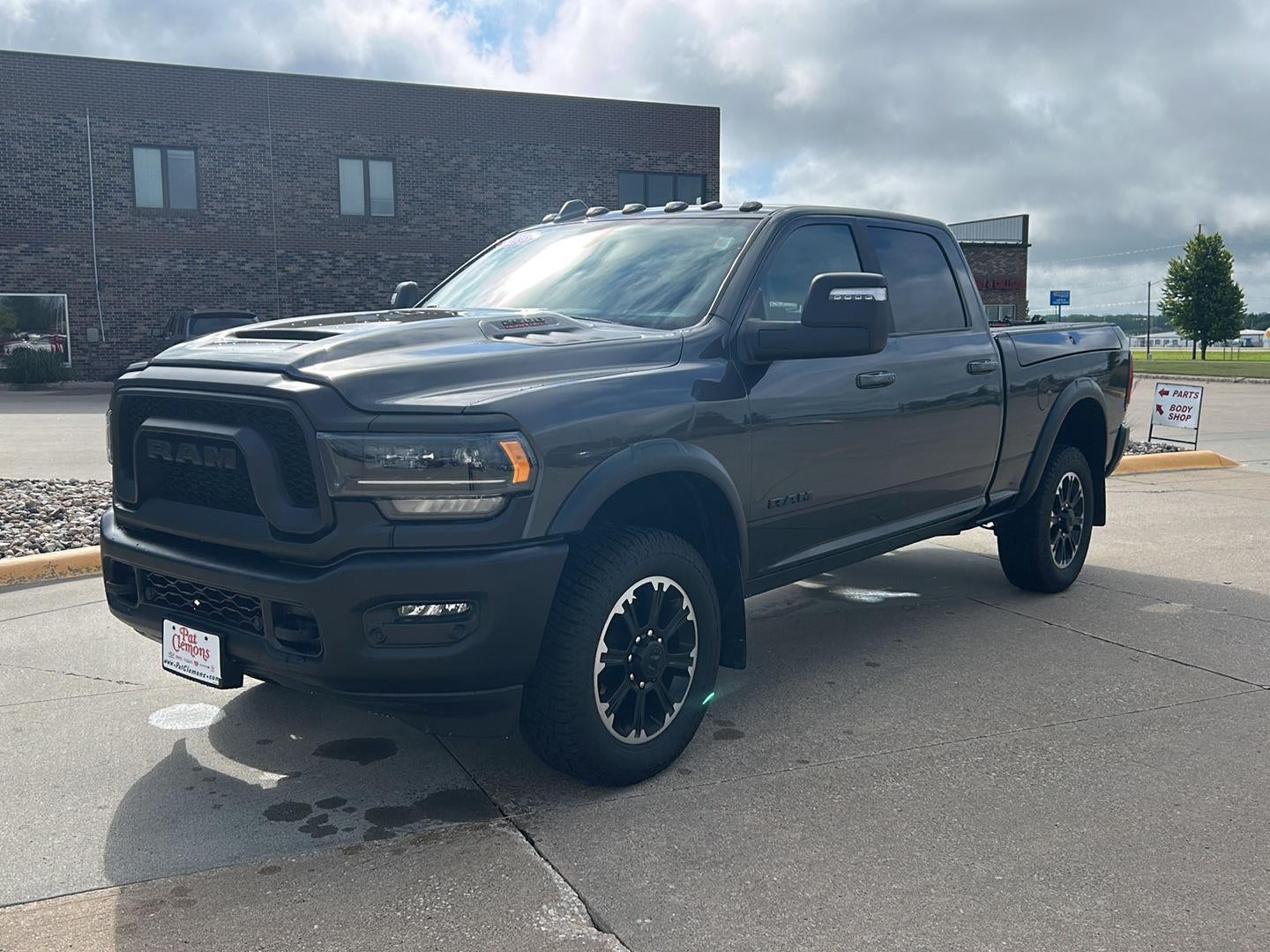 2024 RAM 2500 Rebel in Gray — front three-quarter view